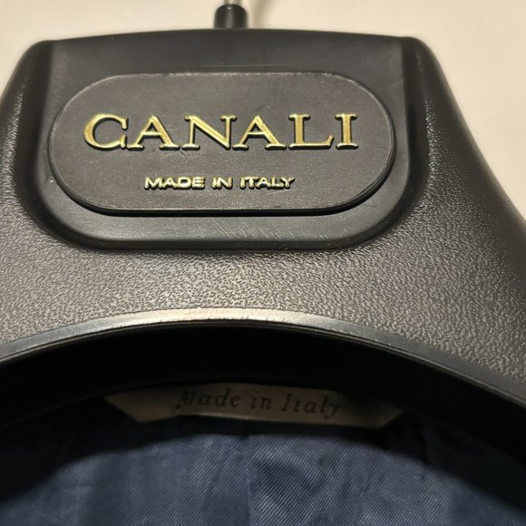 Canali Bue Checked Wool Sport Coat/ Blazer 44/46 Made in Italy - Picture 10 of 12